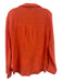 Lisa Todd Size S Orange Long Sleeve Button Up & Collar Stitching Top Orange / S
