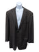 Oxxford Brown & Navy Wool Blend Plaid 2 Button Men's Blazer Brown & Navy / Est 44