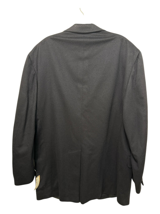 Samuelsohn Navy Wool Blend Solid 2 Button Men's Blazer Navy / 46L