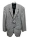 H Stockton White & Black Wool Houndstooth 2 Button Men's Blazer White & Black / 46