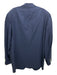 H Stockton Blue Wool Solid 2 Button Men's Blazer Blue / 46