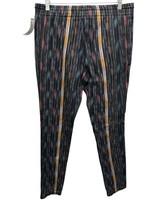 Saint Laurent Size M Black, Yellow & Multi Cotton Blend Drawstring Waist Pants Black, Yellow & Multi / M