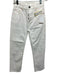 Raey Size 23 White Cotton Denim Button Fly High Rise Straight Jeans White / 23