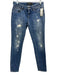 Dolce & Gabbana Size 36 / Small Med Wash Cotton Denim Low Rise Ripped Jeans Med Wash / 36 / Small