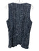 Maeve Size S Blue & White Cotton Denim Square Neck distressed Pockets Vest Blue & White / S