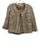 Ann Mashburn Size XS/S Beige Viscose Blend Tweed Open Front A Line Skirt Set Beige / XS/S