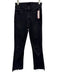 Mother Size 23 Black Cotton Denim High Waist Frayed Jeans Black / 23