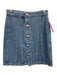 L'agence Size 22 Light Wash Cotton Denim Button Down Paneled SHW Skirt Light Wash / 22