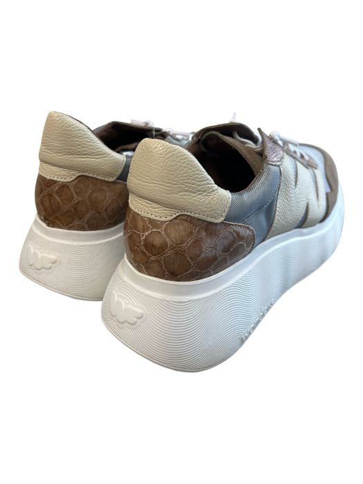 Wonders Shoe Size 39 Brown & Grey Manmade Material Round Toe Platform Shoes Brown & Grey / 39