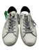 Golden Goose Shoe Size 38 White, Black & Silver Leather Glitter Low Top Sneakers White, Black & Silver / 38