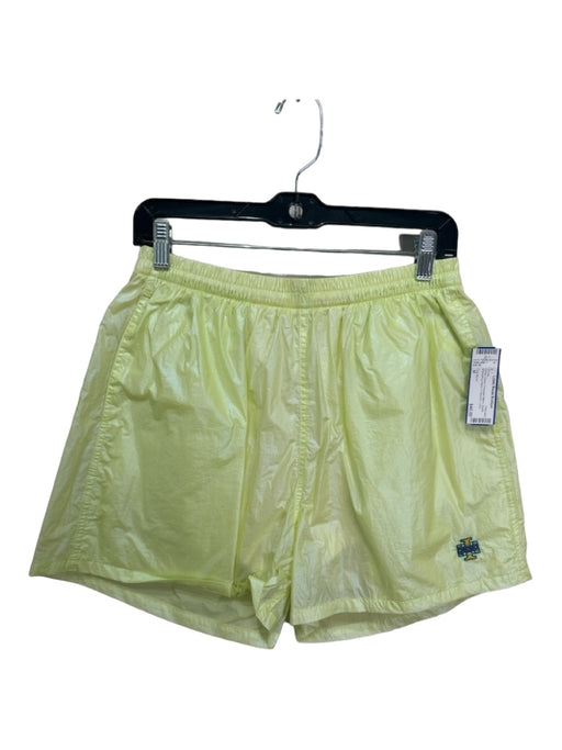 Tory Sport Size M Yellow Green Polyester Blend Elastic Drawstring Waist Shorts Yellow Green / M