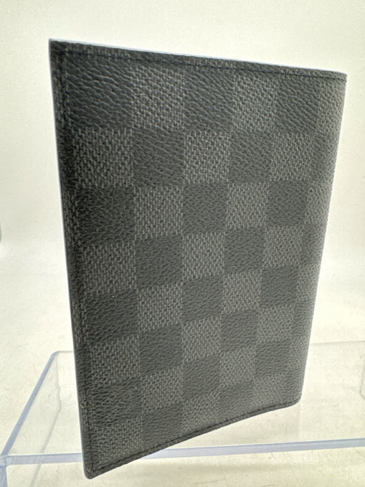 Louis Vuitton Black & Gray Leather Checkered Men's Wallet