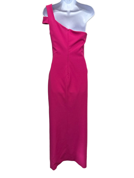 Likely Size 4 Hot pink Polyester One Shoulder Slit Gown