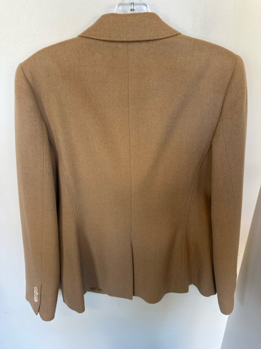 Brook's Brothers Size 8 Camel Camel Hair 2 Buttons Front Pockets Jacket