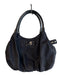 Kate Spade Black Nylon Shoulder Bag Zip Close Leather Strap Logo Bag Black / Medium