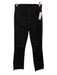 Mother Size 25 Black Cotton Denim High Rise Button & Zip Fly Slight Flare Jeans Black / 25