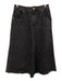 Ba&sh Size 38 Charcoal Black Cotton Denim Panel Detail Button & Zip Fly Skirt Charcoal Black / 38