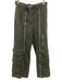 Simkhai Size 6 Dark Green Cotton Blend Zipper Detail Utility Pockets Pants Dark Green / 6