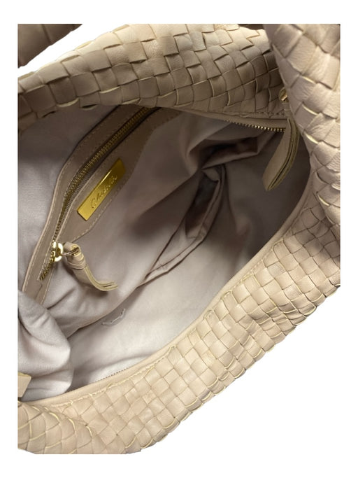 Cleobella Tan Sheep Leather Woven lined Inside Pocket shoulder bag Bag Tan / M