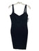 Cinq a Sept Size 2 Black Polyester Blend Crepe Satin Shoulder Strap Dress Black / 2
