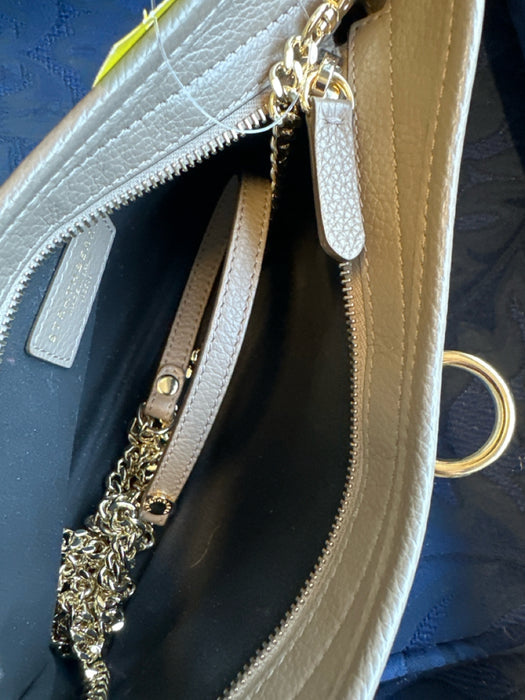 Strathberry Mushroom Leather Toggle Chain Strap Crossbody GHW Bag