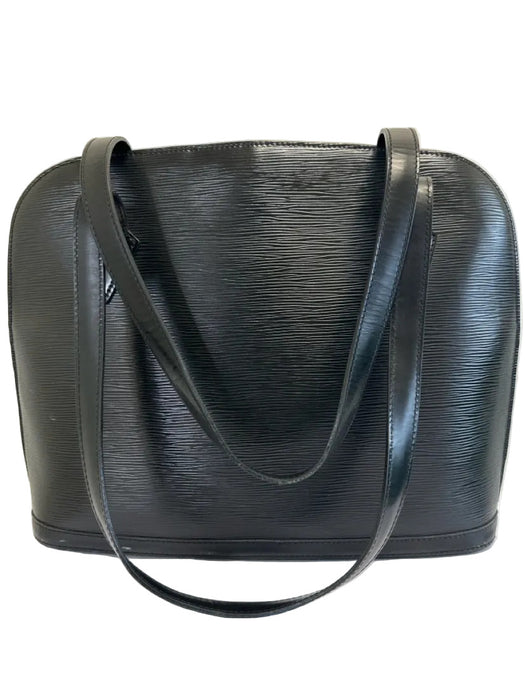 Louis Vuitton Black Leather Epi Zip Close Top Handle Shoulder Bag