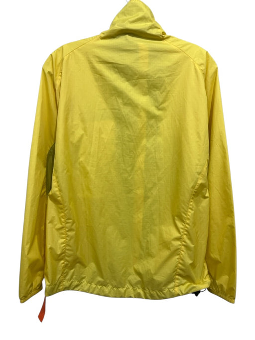 Patagonia Size S Yellow Polyester High Neck Zip Front Rain Windbreaker Jacket Yellow / S