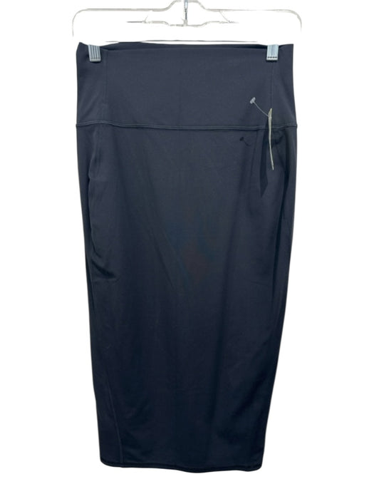 Lululemon Size 8 Black Nylon Blend Wide Waist Band Pencil Knee Length Skirt Black / 8