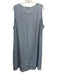 Eileen Fisher Size 1X Blue Gray Linen Sleeveless Keyhole Back Shirt Tank Dress Blue Gray / 1X