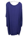 Eileen Fisher Size XL Purple Silk Long Sleeve Crepe Knee Length Dress Purple / XL