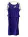 Daymor Couture Size 20 Purple Triacetate Blend Rhinestone Detail Web Gown Purple / 20