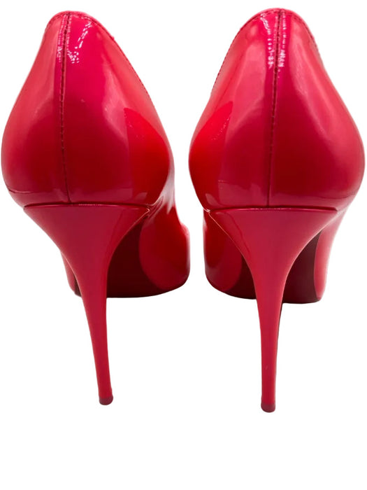 Christian Louboutin Shoe Size 8.5 Pink Patent Leather Pointed Toe Stiletto Pumps