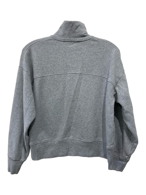 Vince Size XS Gray Cotton & Polyester Collar Long Sleeve Pullover Top Gray / XS