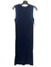 Rag & Bone Size S Navy Blue Cotton Pinstripe Sleeveless Midi Dress Navy Blue / S