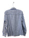 Foxcroft Size 12 Blue & White Cotton Button Down Long Sleeve Top Blue & White / 12