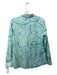 Foxcroft Size 8 Blue & Green Cotton Long Sleeve Top Blue & Green / 8