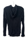 Vince Size L Black Wool Waffle Knit Hood Long Sleeve Layered Sweater Black / L