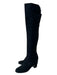 Stuart Weitzman Shoe Size 8 Black Suede Over the Knee Block Heel Boots Black / 8