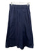 Goop G. Label Size 4 Navy Blue Cotton Elastic Waist Solid Pockets Maxi Skirt Navy Blue / 4