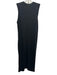ATM Size M Black & White Print Polyester Blend Speckled Front Pocket Maxi Dress Black & White Print / M