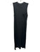 ATM Size M Black & White Print Polyester Blend Speckled Front Pocket Maxi Dress Black & White Print / M