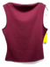 Banana Republic Size S Burgundy Red Rayon Blend Boat Neck Sleeveless Top Burgundy Red / S