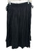 Apiece Apart Size M Black Tencel Elastic Waist Midi Tassels Rope Skirt Black / M