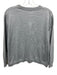 Vince Size S Gray Cotton Crew Neck Long Sleeve Sweater Knit Top Gray / S