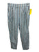 Faherty Size XS Blue, White, yellow Linen Elastic Waist Pockets Stripe Pants Blue, White, yellow / XS