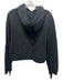 ALLSAINTS Size S Black Cotton Fringe Hoodie Long Sleeve Sweater Sweatshirt Black / S