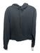 ALLSAINTS Size S Black Cotton Fringe Hoodie Long Sleeve Sweater Sweatshirt Black / S