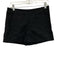 Theory Size 6 Black Linen Cotton Blend Embroidered Side Zip High Rise Shorts Black / 6