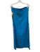 Anna Cate Size M Bright Blue Cotton Embroidered Strapless Back Zip Dress Bright Blue / M