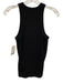Anine Bing Size S Black Cotton Ribbed High Neck Sleeveless Tank Top Top Black / S